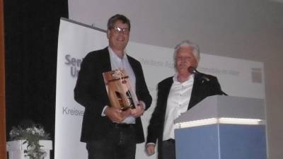 Referent Dr. Klaus V&ouml;lling (links) und Vorsitzender Heinz van Baal (rechts)